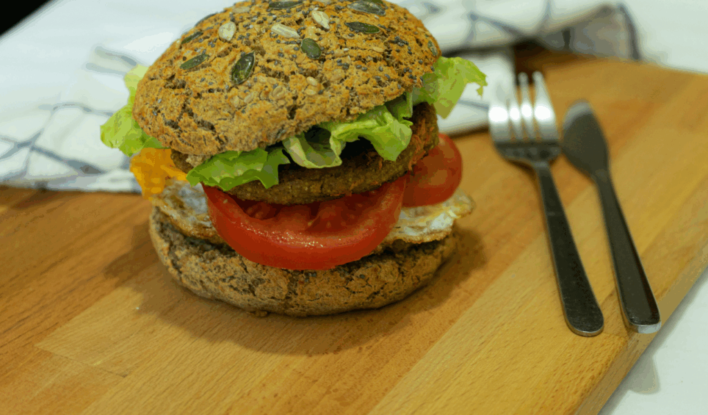 Plant-Based Burgers Cooked on Shared Grills