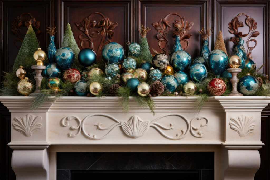 Overcrowding The Mantel With Too Many Small Items
