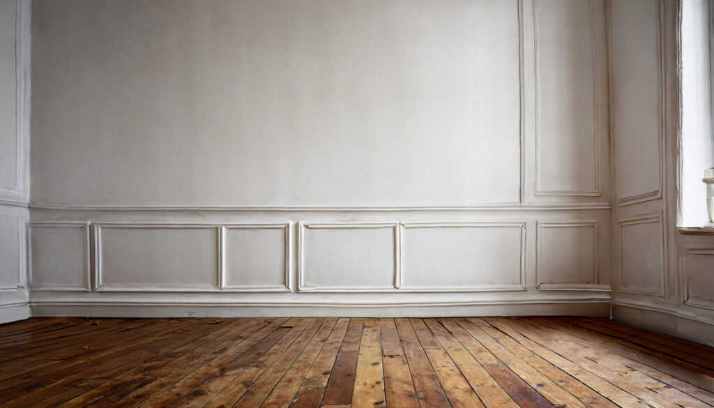 Create A Chair Rail Effect With A Mid Wall Border