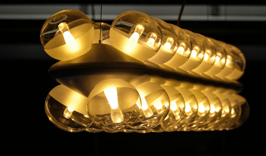 Chandeliers with Exposed Bulbs