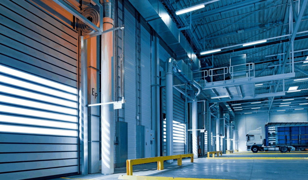 Industrial-style exposed pipes