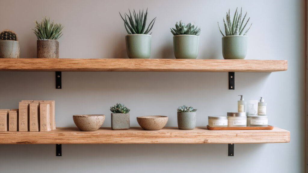 Floating Shelves With Short Prong