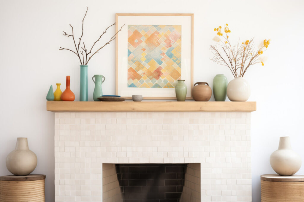 Rotate Seasonal Accents On The Mantel