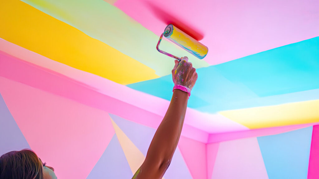 Over-saturated colors On Ceilings, Trims, Or Floors