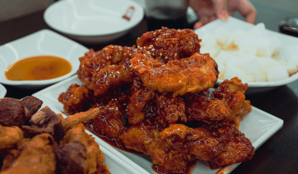 BBQ Olive Chicken (Korean Fried-Style BBQ)