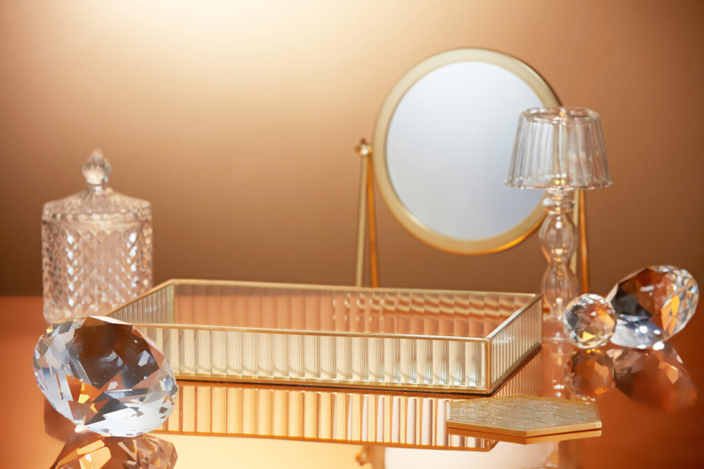 Vanity Or Dresser Tray For Everyday Essentials
