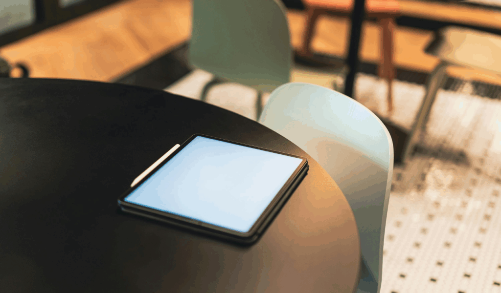 Tabletop Tablets That Interrupt the Meal