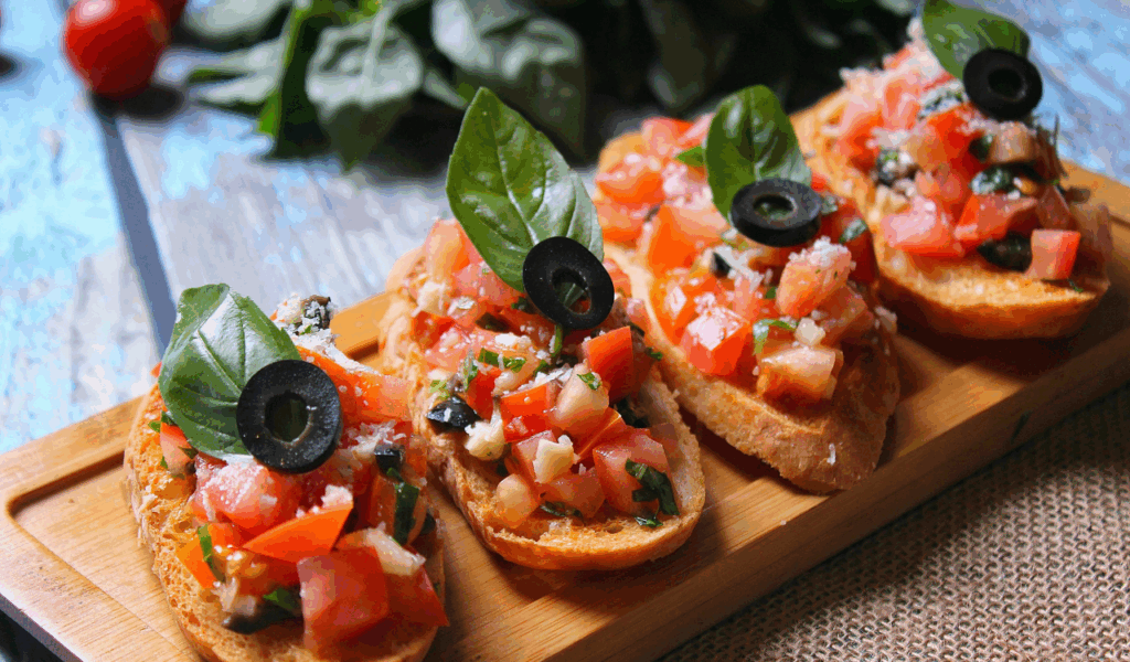  Toast With Multiple Gourmet Toppings