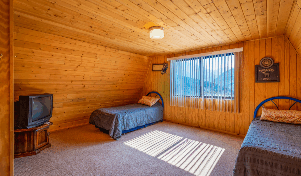 Rustic Mountain Lodge Sunroom