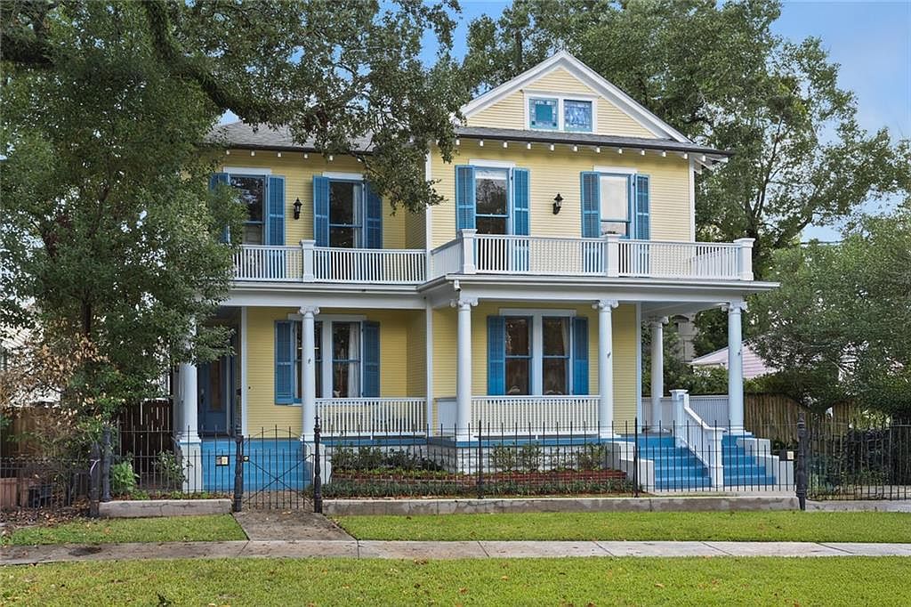1920 Home in New Orleans, Louisiana, Featuring Hardwood Floors, Fireplaces, and Balconies in the Heart of Bayou St. John