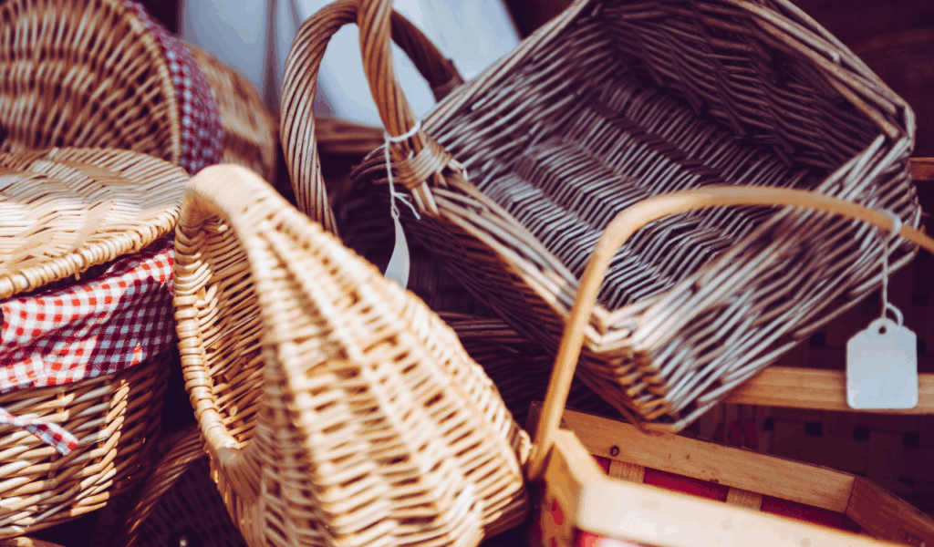 Woven Resin Baskets for Accessories