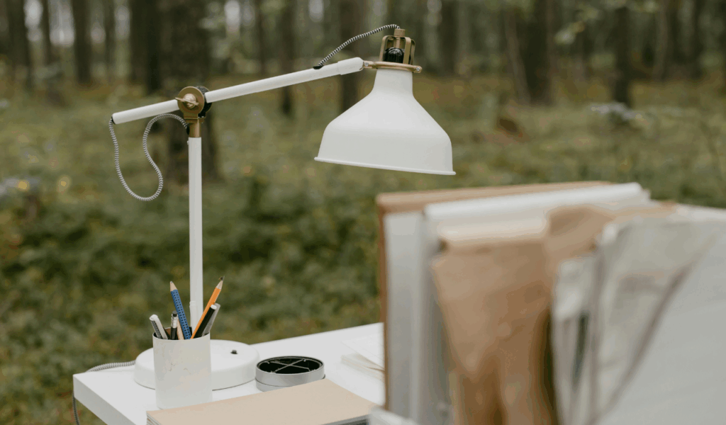Single harsh ceiling light for every task