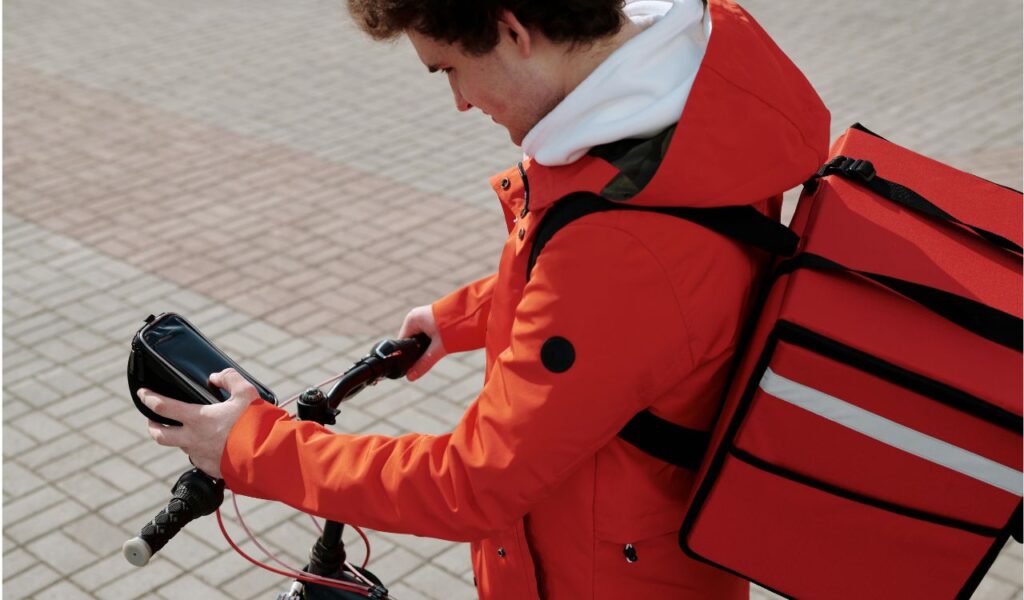 Delivery Man going to make long distance delivery