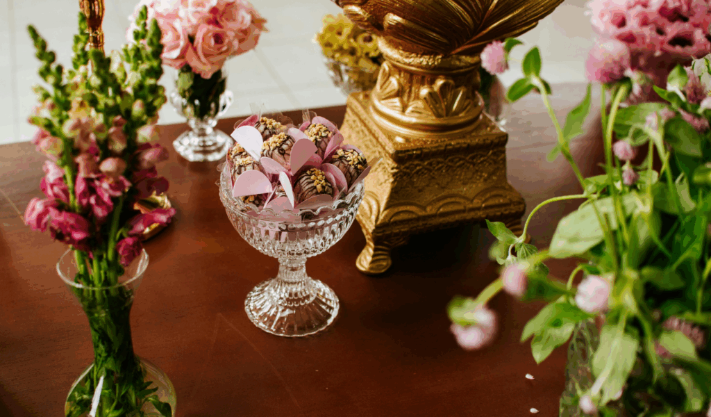 Plastic Candy-Filled Centerpieces