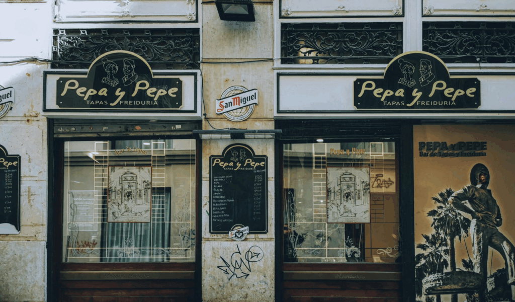 Tall Menus or Decorative Signs on the Table
