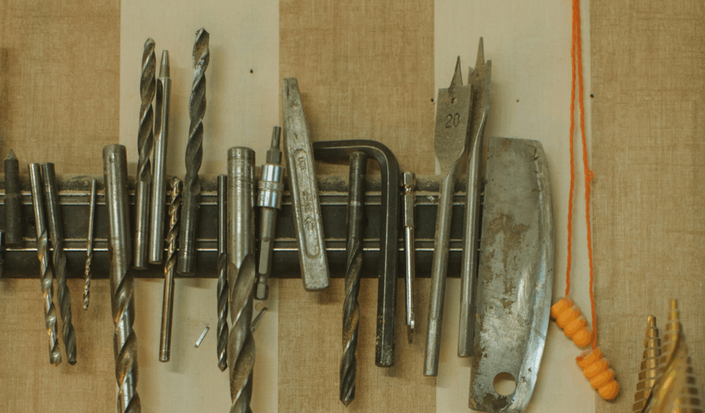 Wall-Mounted Magnetic Tool Strip