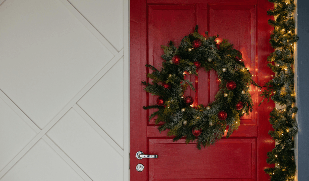 Heavy Garlands Hung Low Across Doorways
