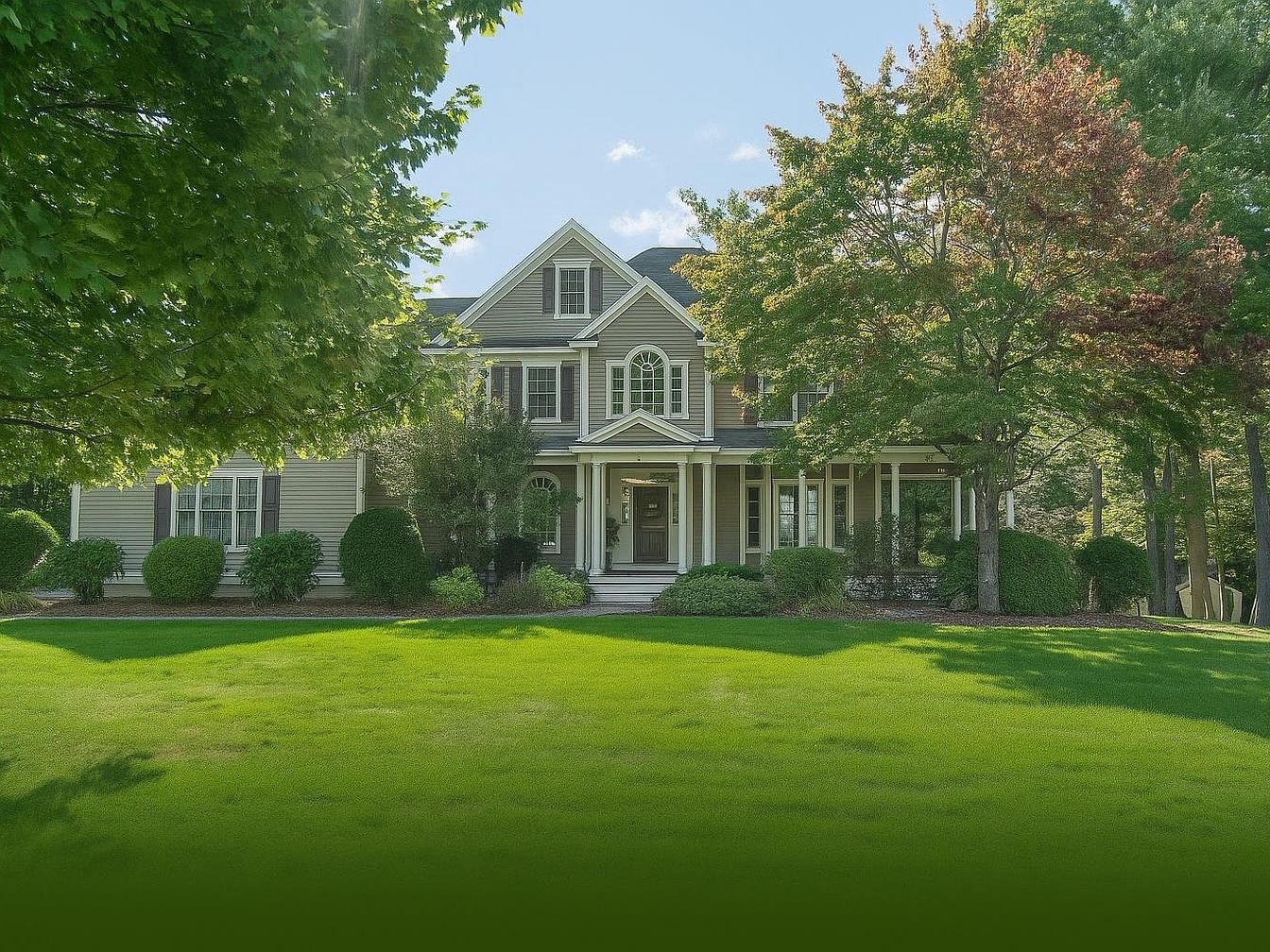 Discover a Colonial Retreat in Hollis, New Hampshire, Featuring Farmer’s Porch, Soaring Ceilings, and Access to Trails
