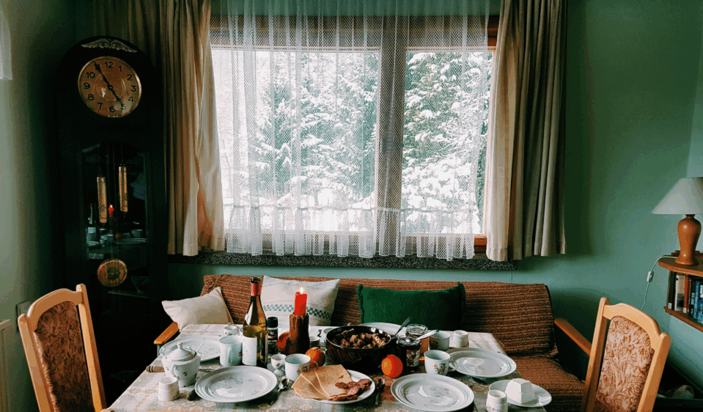 Overly themed winter wonderland décor