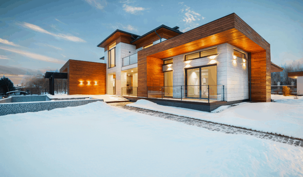 11 Modern Ranch Homes Welcoming Winter Coziness