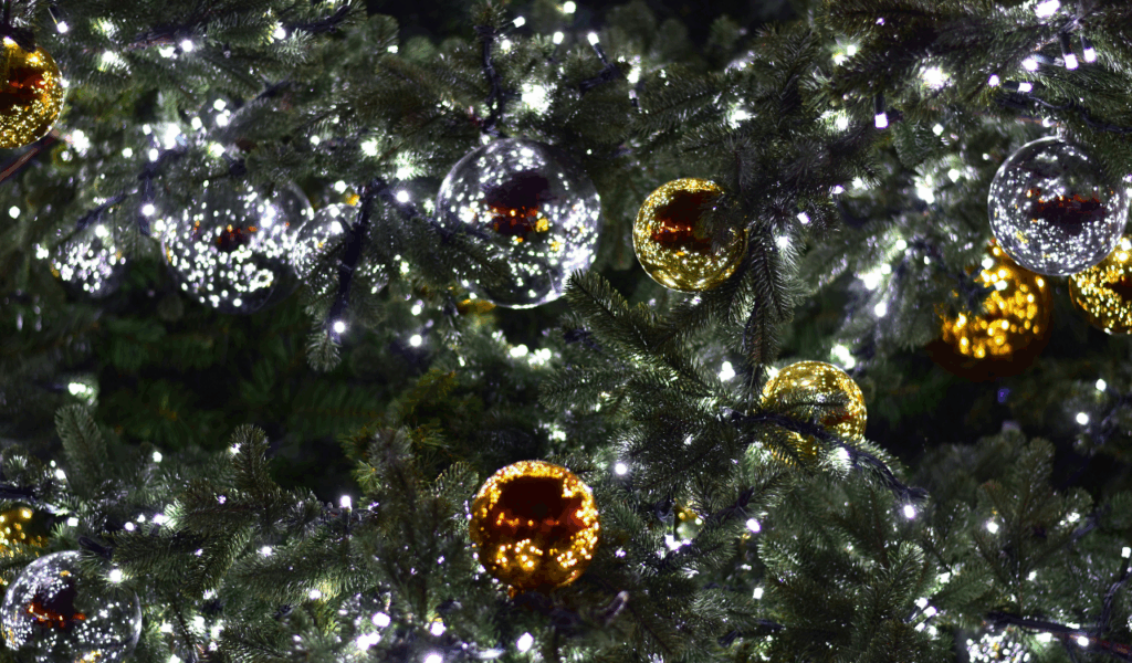 Glitter heavy ornaments and textiles