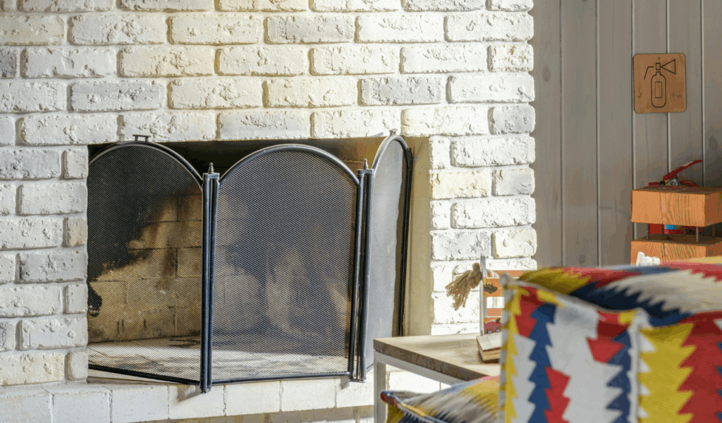 Traditional Brick with a White Wash