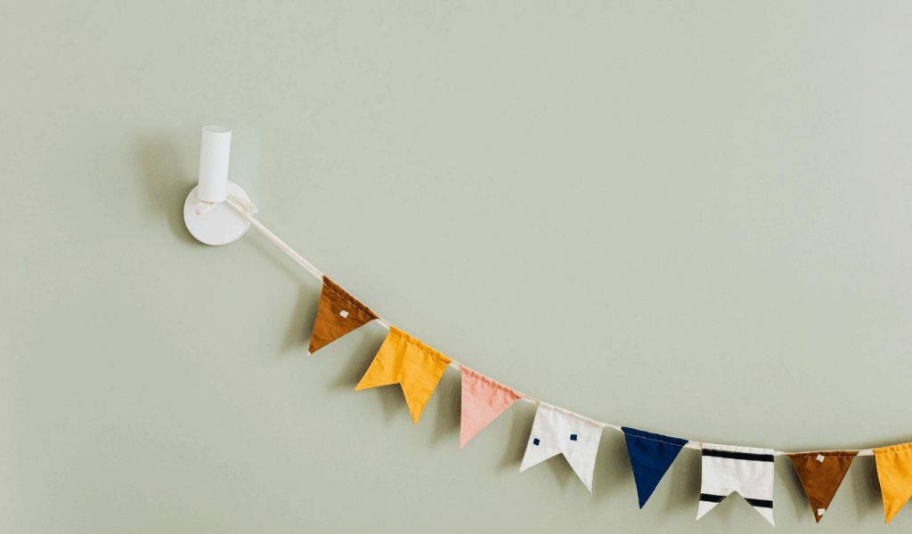 Multiple Hanging Wall Banners in One Room