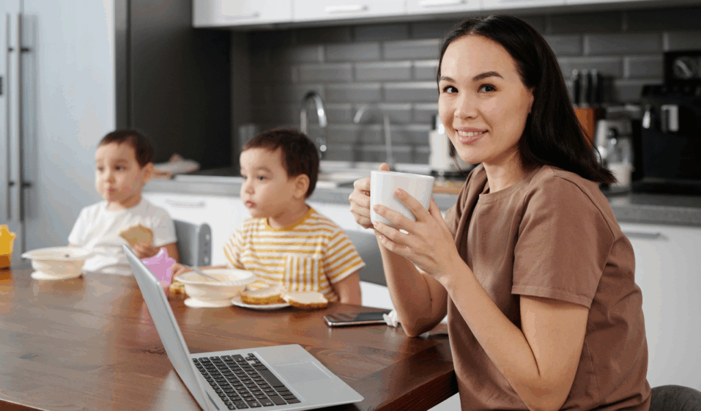 Sitting Down for a Full Family Breakfast Every Morning