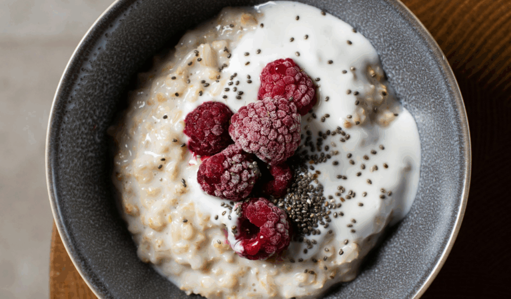 Plain Yogurt and Fruit