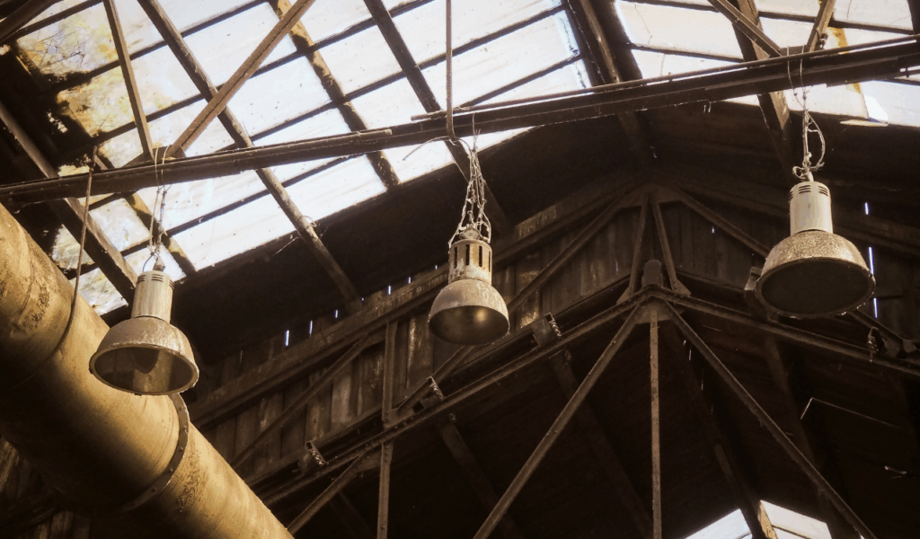 The "Industrial" Factory Light with Open Wiring