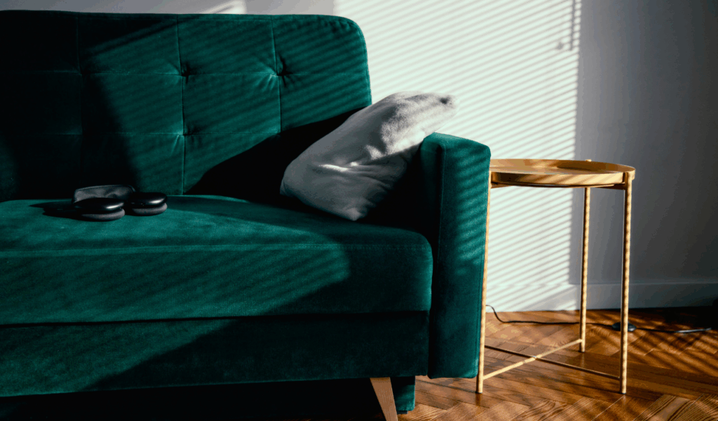 The Vintage-Effect Distressed Rayon Velvet