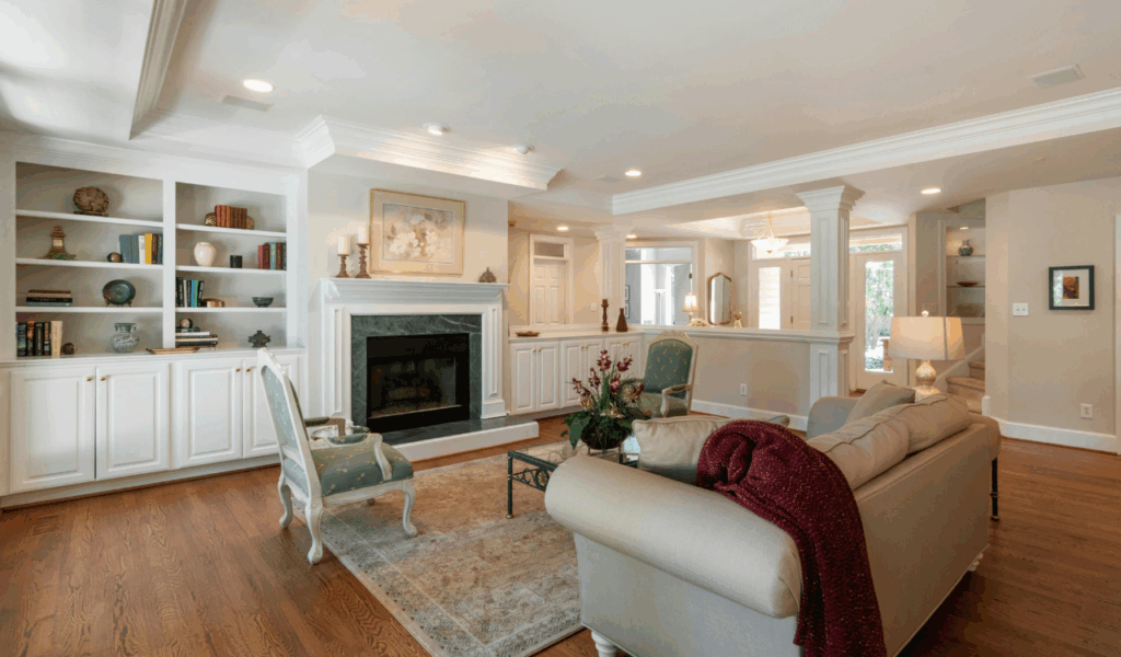 Built-In Shelving With Character