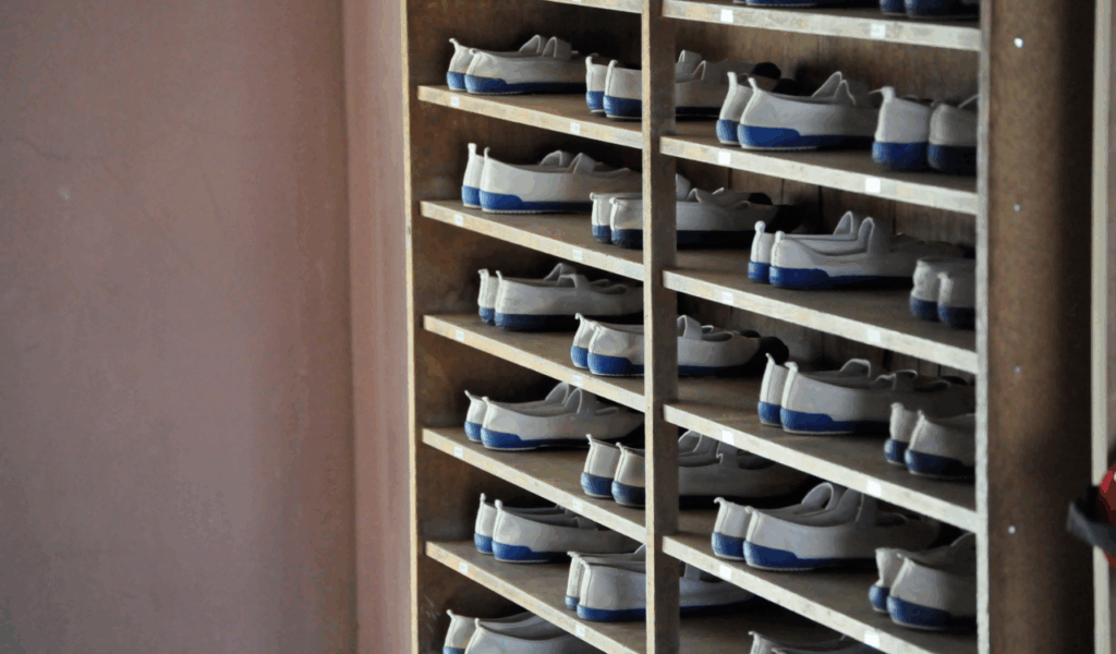 Low-Level Entryway Shoe Cubbies