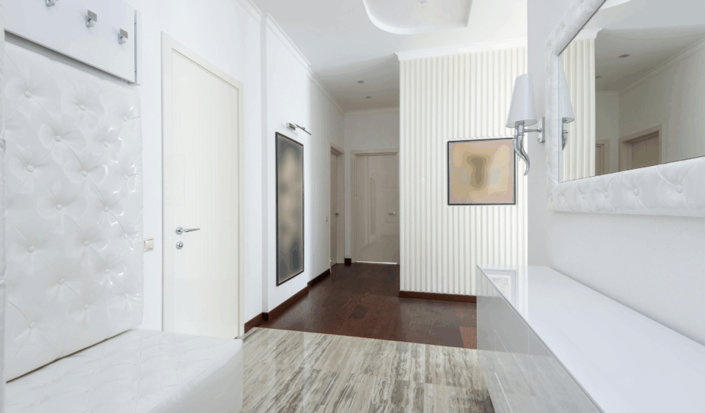 All white party rooms with real guests