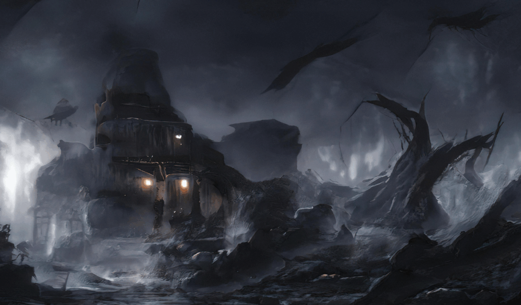 The Creepy Portrait and Dark Art Gallery