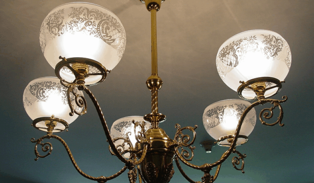 The Victorian Gas-to-Electric Conversion Chandelier