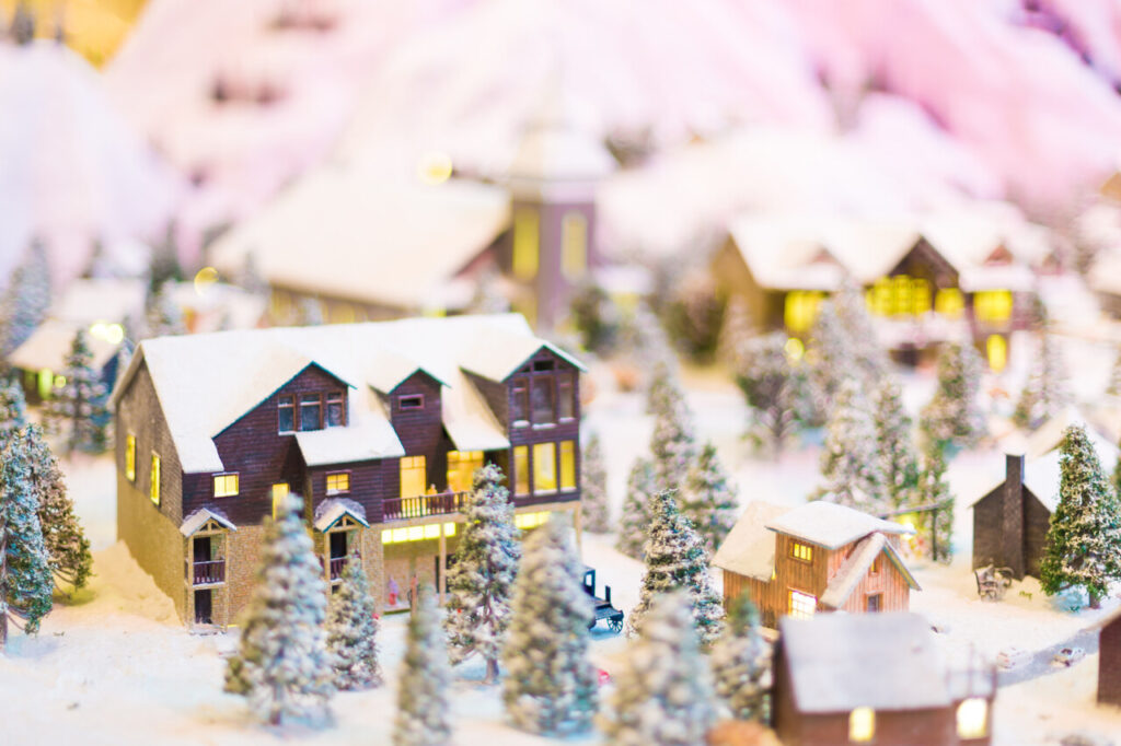 Miniature Village Display