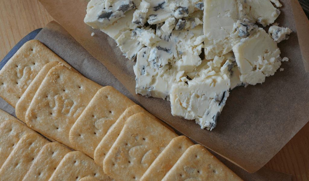 Snack Plates with Crackers and Cheese