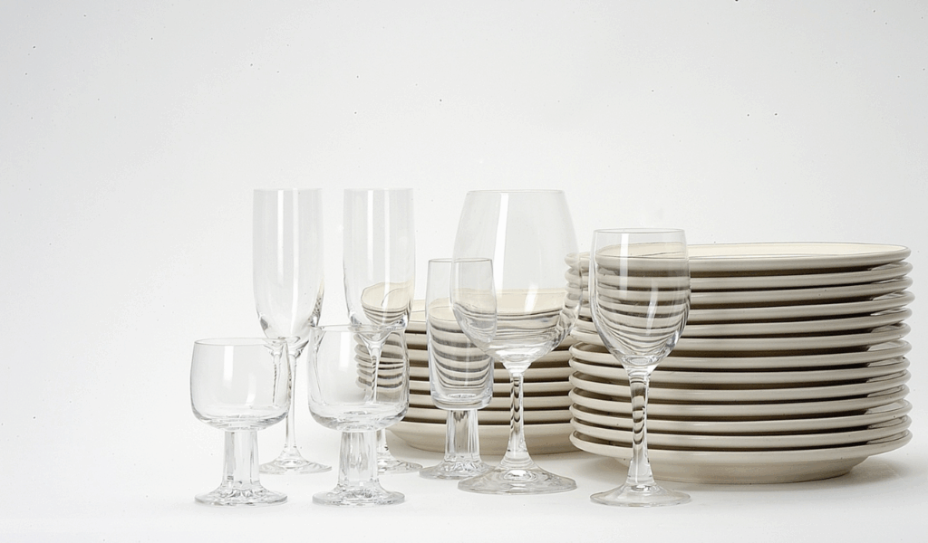 High-Gloss Kitchen Plate Racks