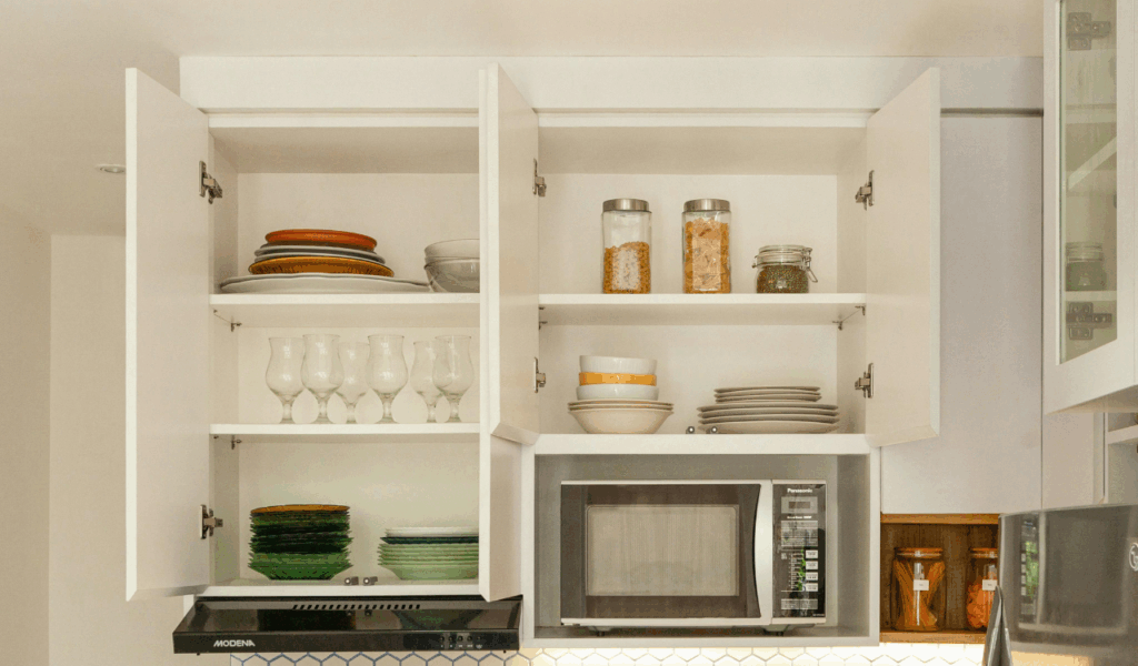 Open Shelving Replacing Kitchen Cabinets