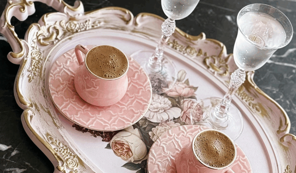 The High Gloss Floral Serving Tray