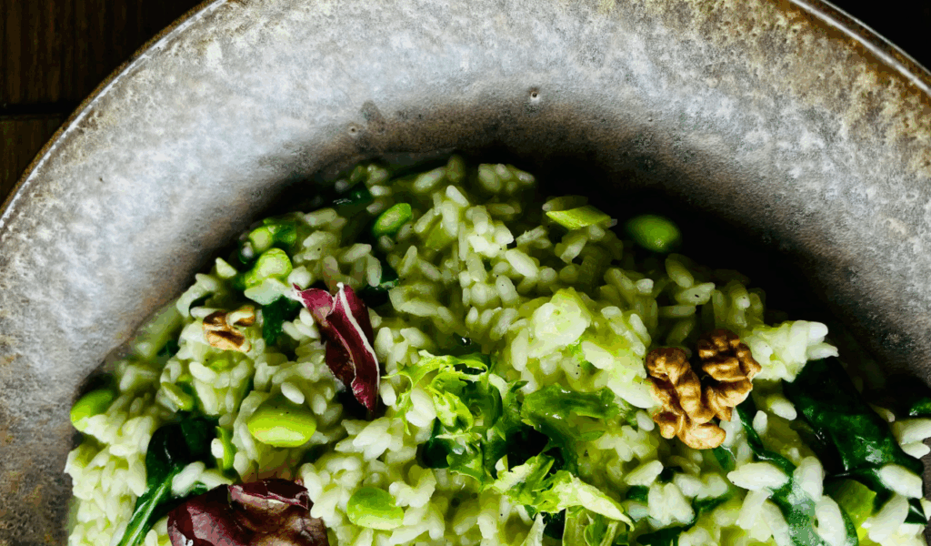 The "Spring Harvest" Asparagus and Pea Risotto