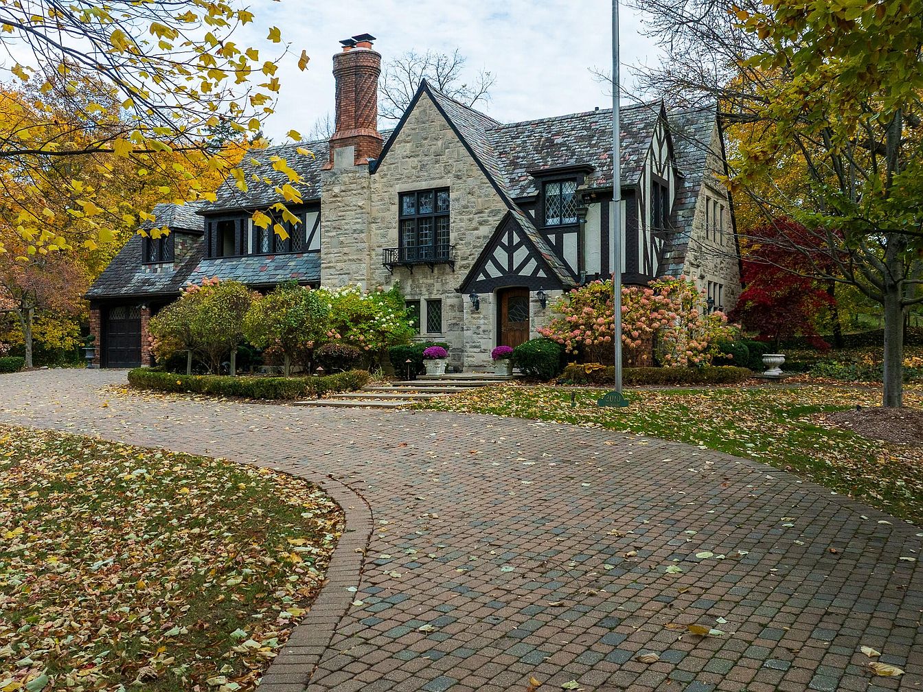 Timeless 1927 Tudor Home in Ann Arbor, Michigan, Featuring Leaded Glass, a Dazzling Conservatory, and Spa-like Suite