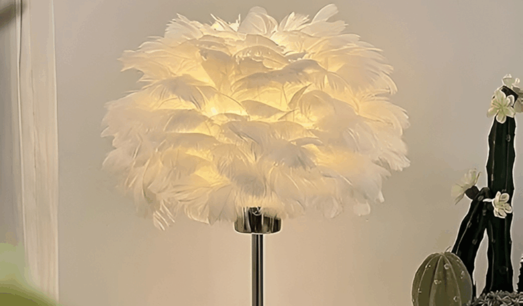 8 “Marabou” Feather Lamps That Shed Down Everywhere