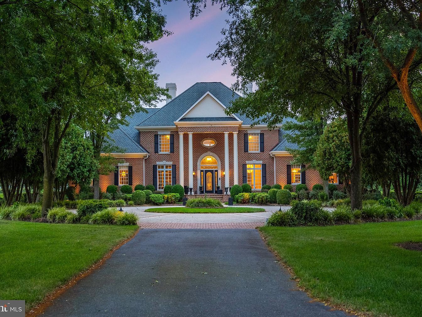 This $1.5M Colonial-French Manor in Lincoln, Delaware, Featuring a Grand Foyer and a Primary Suite on a Serene 4.5 Acres