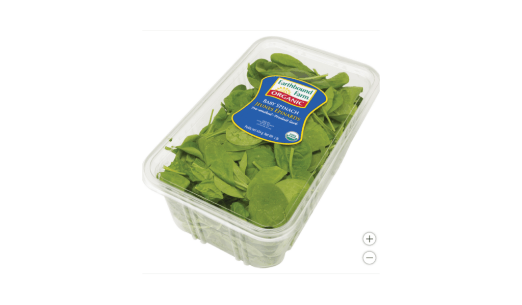 Pre-Washed Organic Spinach