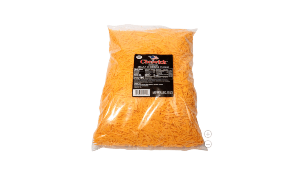 Five-Pound Bags of Shredded Cheese