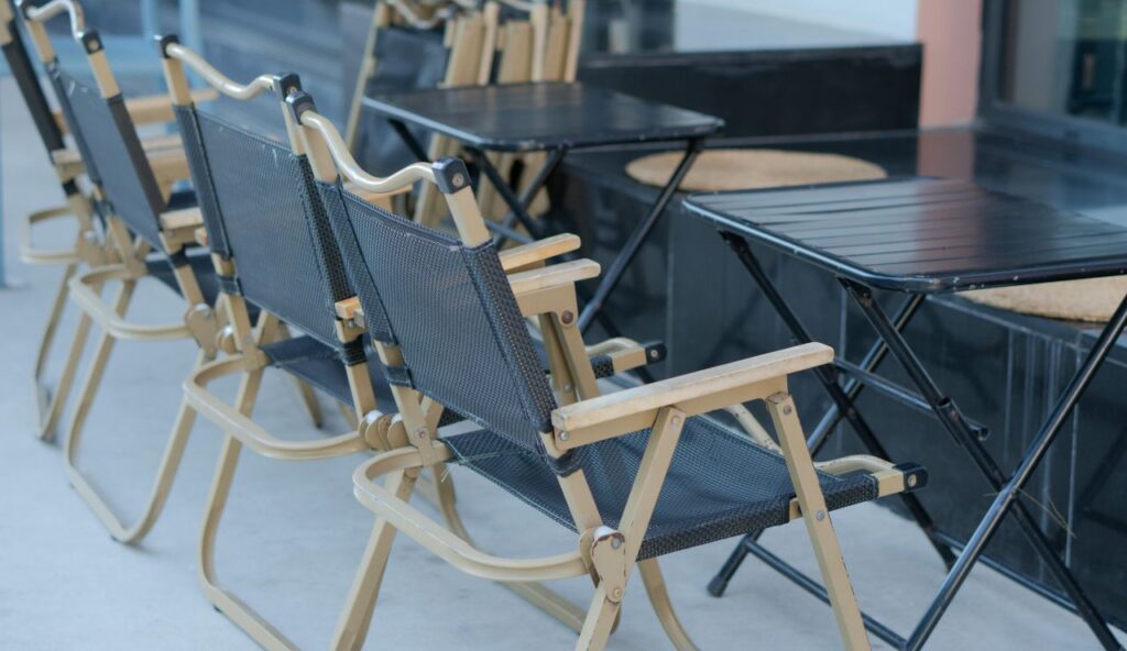 The “Handwoven Boho” Folding Chair