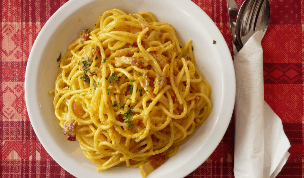 Individualized Homemade Pasta Carbonara