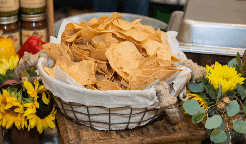 Bags of Salty Tortilla Chips